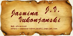 Jasmina Vukonjanski vizit kartica